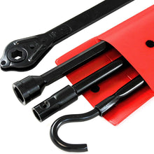 Red Hound Auto 1988-1998 Compatible with Chevy C/K Lug Extension Ratchet Tire Tool Replacement Kit for Jack w Case