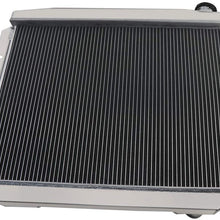 CoolingSky 3 Row All Aluminum Radiator for 1957-59 Ford&Mercury Fairlane Ranchero Victoria Multiple V8 Models - Direct Replacement