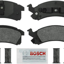 Bosch BE506H Blue Disc Brake Pad Set with Hardware for Select Buick, Chevrolet, Oldsmobile, and Pontiac Cars - FRONT