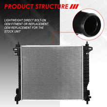 13241 Factory Style Aluminum Cooling Radiator Replacement for 10-11 Cadillac SRX/Saab 9-4X 3.0L
