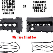 Blind Box Engine Camshaft Valve Cover w/Gasket & Bolts for 55573746 25198874 25198498 25198877 264-968/55564395 50002115 55558673 264-920