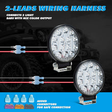 Parleto LED Light Bar Wiring Harness Kit 12V with Dual Switches Power Relay Blade Fuse for Off Road Lights LED Work Light with Multi-Modes - 2 LEADS
