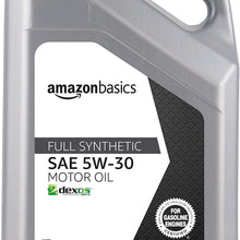 AmazonBasics Full Synthetic Motor Oil, SN Plus, dexos1-Gen2, 5W-30, 5 Quart