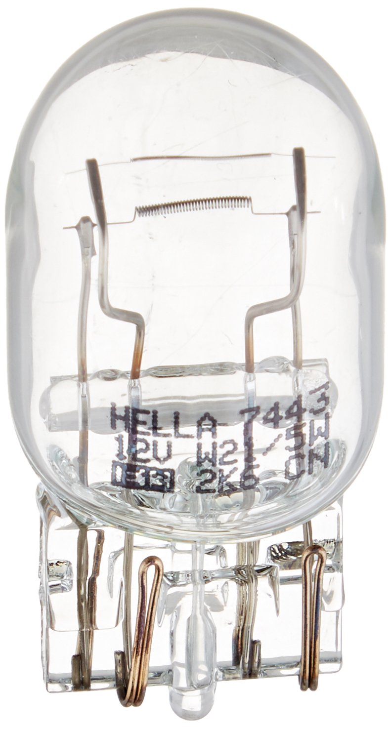 HELLA 7443TB Twin Blister Standard Miniature 7443 Bulbs, 12V, 21/5W, 2 Pack