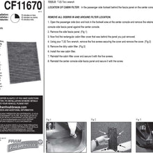 FRAM Fresh Breeze Cabin Air Filter Replacement for Car Passenger Compartment w/Arm and Hammer Baking Soda, Easy Install, CF8644A for Select Volkswagen and Audi Vehicles , white