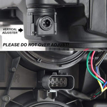 For 2014 2015 Chevy Silverado 1500 Pickup Truck Black Bezel Headlight Lamp Assembly Driver + Passenger Side