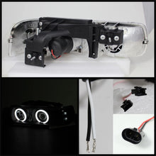 Spyder Auto 5009579 CCFL Halo Projector Headlights Black/Clear