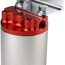 Aeromotive 12318 100 Micron Red Polished Canister Fuel Filter