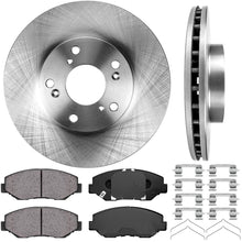 Callahan FRONT 282 mm Premium OE 5 Lug [2] Brake Rotors + [4] Ceramic Pads + Hardware CRK01583