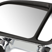 Replacement for Super Duty Black Telescoping Manual Extendable Towing Side+Circle Blind Spot Mirror