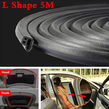 JUST N1 L Shape Seal Strip Car Door Hood Trunk Trim Edge Moulding Rubber Weatherstrip(5M,15M)
