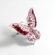 Bestbling Bling Crystal Car Fragrance Butterfly Car Diffuser Air Freshener with Vent Clip (Pink)