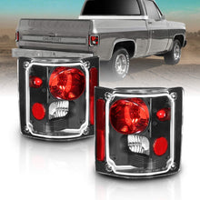 AmeriLite Black Replacement Brake Tail Lights Housing Set for Chevy/GMC Full Size - Passenger and Driver Side