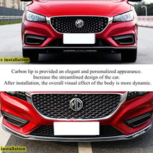Lip Spoiler Universal Carbon Fiber Black Rubber Side Skirt Front Bumper Protector Guard Scratch-Resistant Car Exterior Accessories Trim Body Kit for Cars(2.5m/8.2ft)