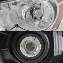 For 2008 2009 2010 2011 2012 4-Door Sedan Honda Accord Chrome Clear Driver & Passenger Side Headlights lamps