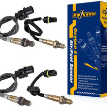 Kwiksen Heated 4Pcs Air Fuel Ratio O2 Oxygen Sensor 1 Sensor 2 Upstream Downstream 11787539125 11787544654 2345136
