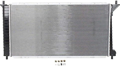 For Ford Expedition Radiator 1999 00 01 2002 | 4.6L / 5.4L Engine | 1-Row Core | Plastic Tank | Aluminum Core | 24.94 x 16.88 x 1 in. Core Size | FO3010142 | YL1Z8005CA