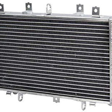 OzCoolingParts OEM Replacement Racing All Aluminum Motorcycle Radiator for 2003-2006 04 05 Kawasaki Z1000 ZR1000A