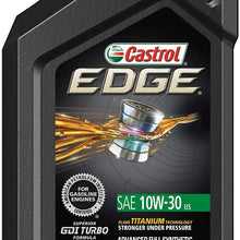 Castrol 06245 EDGE 10W-30 Advanced Full Synthetic Motor Oil, 1 Quart, 6 Pack