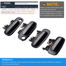 faersi 4pcs Outside Exterior Door Handles Front Rear Driver & Passenger Side for 1998 1999 2000 2001 2002 Toyota Corolla