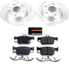 Power Stop K7725 Z23 Evolution Sport Rear Brake Kit- Brake Rotor and Carbon-Fiber Ceramic Brake Pads