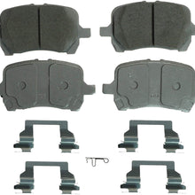 Wagner ThermoQuiet QC1160 Ceramic Disc Pad Set With Installation Hardware, Front
