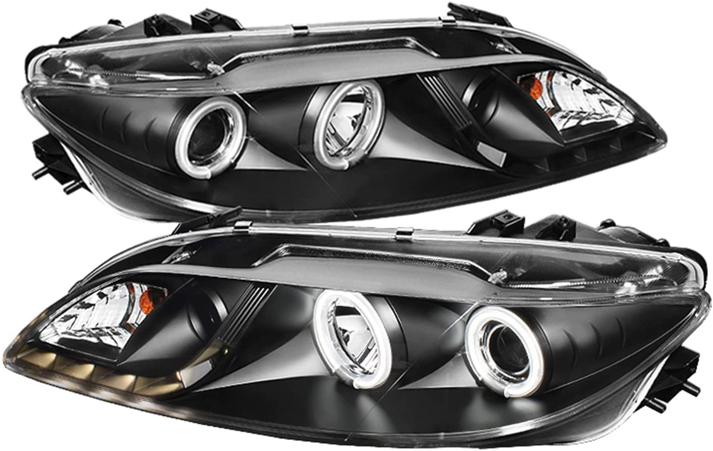 Spyder Auto 444-M603-FOG-CCFL-DRL-BK Projector Headlight