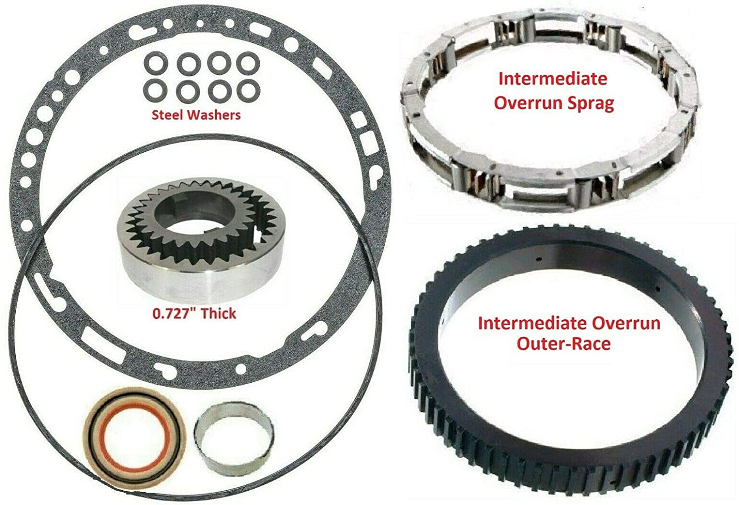 Intermediate Outer Race Sprag & Front Pump Kit, TH350 THM350 High Performance/Heavy Duty