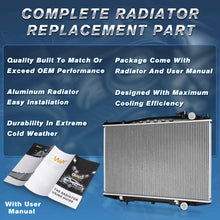 Complete Radiator Compatible with 1998-2004 Nissan Frontier 2.4L, Compatible with 1999-2004 Nissan Frontier 3.3L, Compatible with 2000-2004 Nissan Xterra 2.4L 3.3L DWRD1015