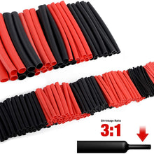 Nilight 270PCS 3:1 Heat Shrink Tubing Double-wall Adhesive Lined Shrink Wrap Tubing Assortment Kit 6 Size 2 Color KIT Black Red, 2 years Warranty