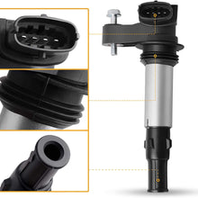 Ignition Coil 6-Packs Compatible with Buick Allure Enclave LaCrosse Rendezv, Cadillac CTS STS SRX, Saab Saturn V6 2.8L 3.6L