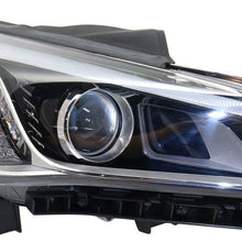 Head Lamp Compatible with HYUNDAI SONATA 2015-2017 Right Side and Left Side Assembly Hid with Hid Kit