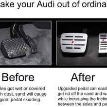 Moonlinks for Audi A4 A5 A6 A7 A8 Q5 SQ5 Q7/Porsche Macan Pedal Covers, Anti-Slip Aluminium Alloy Gas and Brake Pedal Cover Set(a Set of 2)