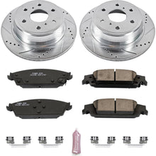 Power Stop K6562 Rear Brake Kit with Drilled/Slotted Brake Rotors and Z23 Evolution Ceramic Brake Pads