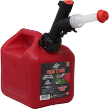 GARAGE BOSS GB310 Briggs and Stratton Press 'N Pour Gas Can, 1+ Gallon, Red