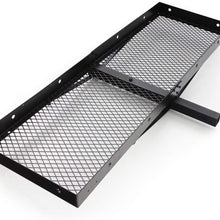 Lund 601010 Universal 20" X 60" Hitch Mounted Steel Cargo Carrier for 2" Receiver