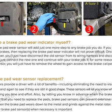 ASURE Brake Pad Wear Sensor for BMW3 F30 F31 F32 F33 F34 F36 F82 3435679228 (BLACK)