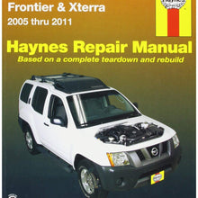 Haynes 72032 Nissan Frontier and Xterra Haynes Repair Manual for 2005-2014 covering all two and four-wheel drive models