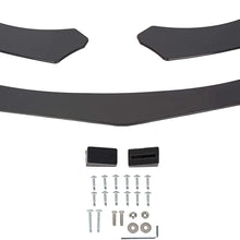 ECOTRIC Black Universal Front Bumper Lip Chin Spoiler ABS for Audi,Ford,BMW,Honda,Chevrolet,Toyota,Civic,Benz,Mazda,GMC Car