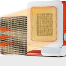 Zyyqt Flat Fan Heater Electric,Bathroom Waterproof Electric Heate Computer Desktop Heaterr, Ideal for Small Rooms, Caravans and Garages,1400