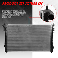 2937 OE Style Aluminum Core Radiator Replacement for Ford Edge Flex Taurus X Lincoln MKS MKT MKX Mercury Sable 07-16
