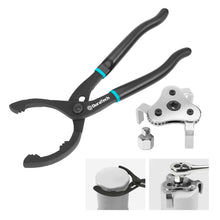 DURATECH 2-Piece 12 Inch Oil Filter Pliers and Universal Adjustable Oil Filter Wrench Removal Tool, for Engine Filters, Conduit, & Fittings