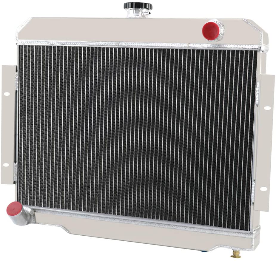 OzCoolingParts 72-86 Jeep CJ-Series Radiator - Designs Pro 3 Row Core Aluminum Racing Radiator for 1972-1986 73 74 75 76 77 78 79 80 81 82 83 84 85 Jeep CJ CJ5 CJ6 CJ7 Automotive Engine Radiator