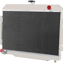 OzCoolingParts 72-86 Jeep CJ-Series Radiator - Designs Pro 3 Row Core Aluminum Racing Radiator for 1972-1986 73 74 75 76 77 78 79 80 81 82 83 84 85 Jeep CJ CJ5 CJ6 CJ7 Automotive Engine Radiator