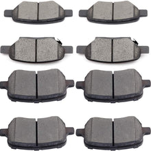 SCITOO Ceramic Front Rear Disc Brake Pad Set fit for Chevy Cobalt HHR Malibu, 2007-2008 Pontiac G5, 2005-2010 Pontiac G6, 2006 Pontiac Pursuit, 2007-2009 Saturn Aura, 2004-2007 Saturn Ion