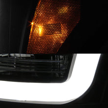 For 2011-2016 Ford F250 F350 F450 F550 Superduty LED Tube Black Projector Headlights Driver+Passenger Pair