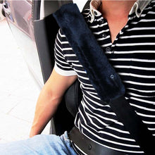 Zone Tech Car Seat Belt Comfortable Soft Shoulder Pad - 4-Pack Classic Black Premium Quality Seat Belt Comfortable Soft Shoulder Pad