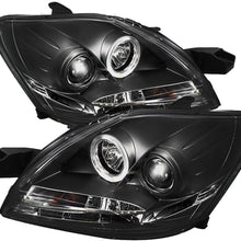 Spyder 5038944 Toyota Yaris 07-11 4Dr Projector Headlights - LED Halo - DRL - Black - High H1 (Included) - Low H1 (Included) (Black)