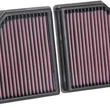 K&N Engine Air Filter: High Performance, Premium, Washable, Replacement Filter: Fits 2016-2019 BMW (750i, M550i xDrive, Alpina B7, 750i xDrive), 33-5086