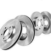 Callahan CRK02899 FRONT 296.03mm + REAR 291.3mm Premium OE 5 Lug [4] Brake Rotors